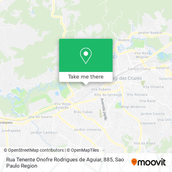 Rua Tenente Onofre Rodrigues de Aguiar, 885 map