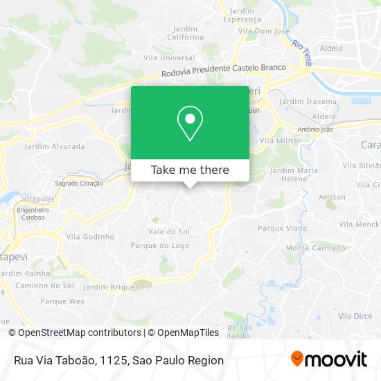 Rua Via Taboão, 1125 map