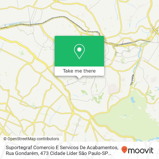 Suportegraf Comercio E Servicos De Acabamentos, Rua Gondarém, 473 Cidade Líder São Paulo-SP 03579-210 map