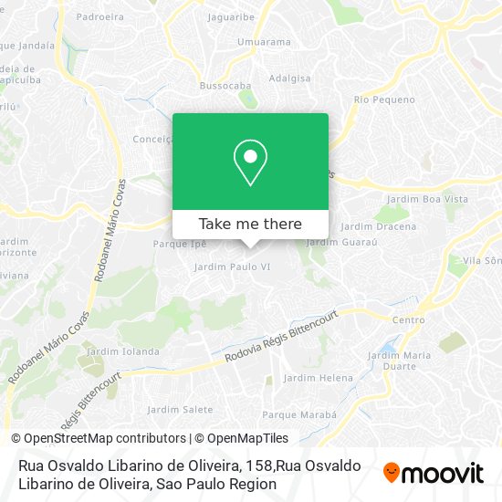 Rua Osvaldo Libarino de Oliveira, 158,Rua Osvaldo Libarino de Oliveira map