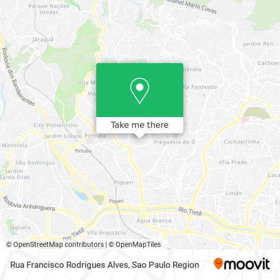 Mapa Rua Francisco Rodrigues Alves