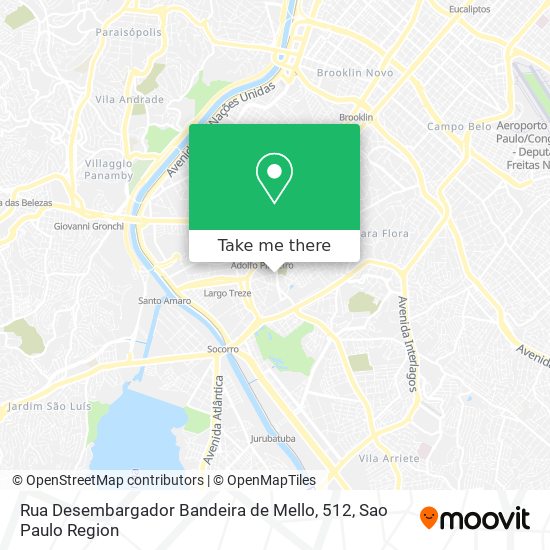 Rua Desembargador Bandeira de Mello, 512 map