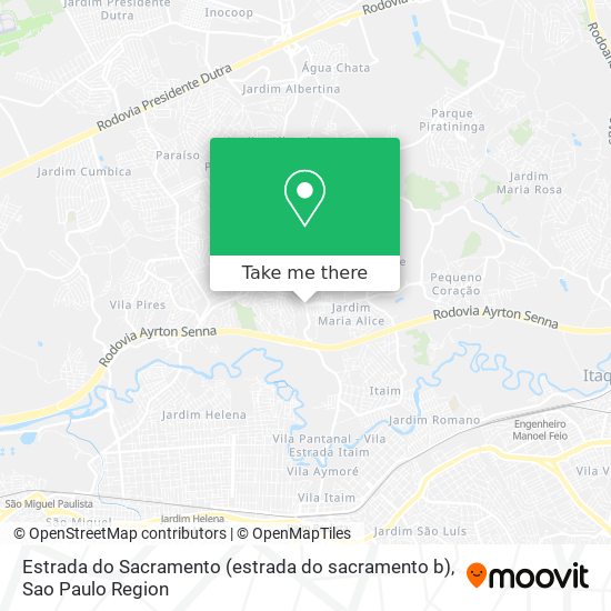 Estrada do Sacramento (estrada do sacramento b) map