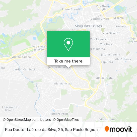 Mapa Rua Doutor Laércio da Silva, 25