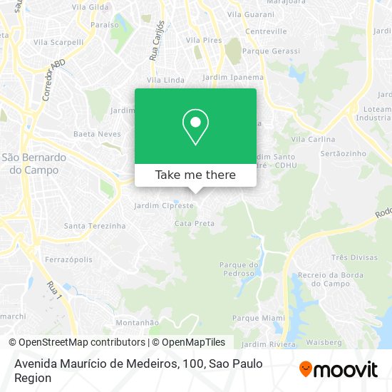 Avenida Maurício de Medeiros, 100 map