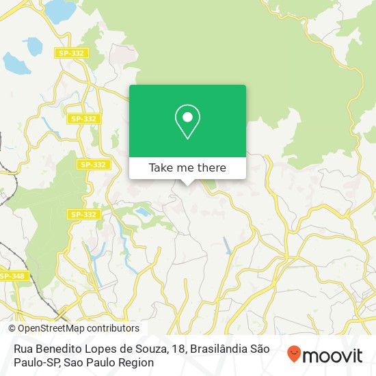 Rua Benedito Lopes de Souza, 18, Brasilândia São Paulo-SP map