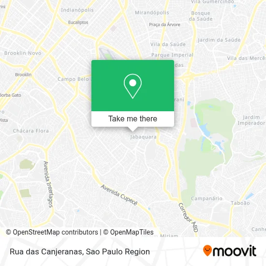 Rua das Canjeranas map