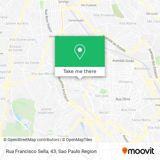 Mapa Rua Francisco Sella, 43