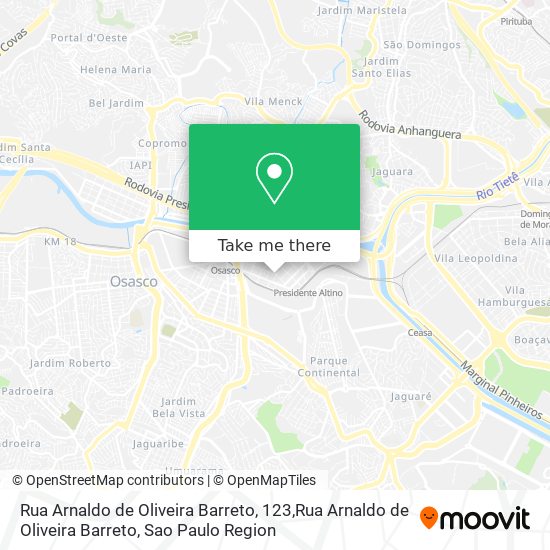 Rua Arnaldo de Oliveira Barreto, 123,Rua Arnaldo de Oliveira Barreto map