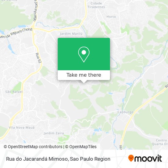 Mapa Rua do Jacarandá Mimoso