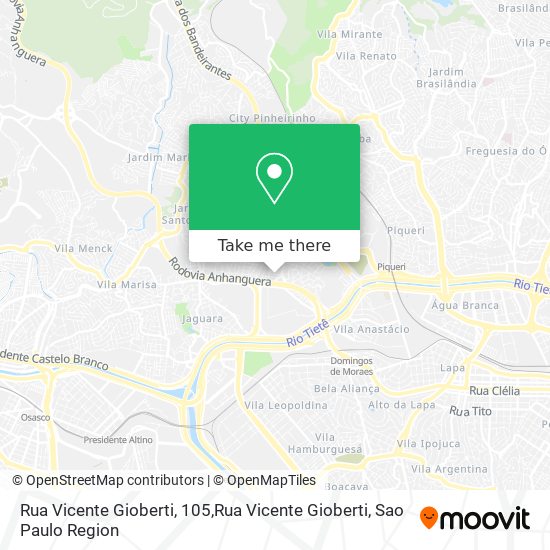 Rua Vicente Gioberti, 105,Rua Vicente Gioberti map