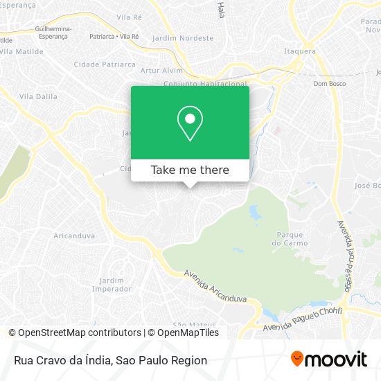 Mapa Rua Cravo da Índia