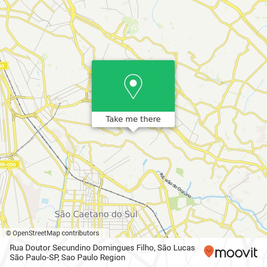 Rua Doutor Secundino Domingues Filho, São Lucas São Paulo-SP map