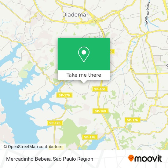 Mercadinho Bebeia map