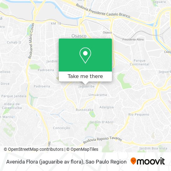 Mapa Avenida Flora (jaguaribe av flora)