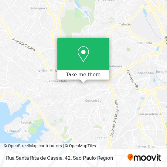 Mapa Rua Santa Rita de Cássia, 42