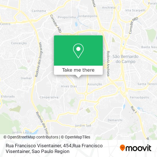 Rua Francisco Visentainer, 454,Rua Francisco Visentainer map
