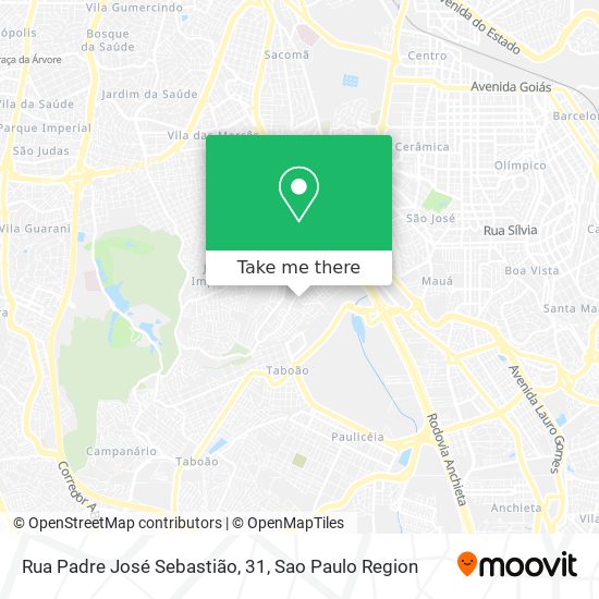 Mapa Rua Padre José Sebastião, 31