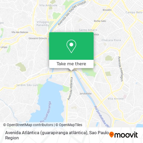 Mapa Avenida Atlântica (guarapiranga atlântica)