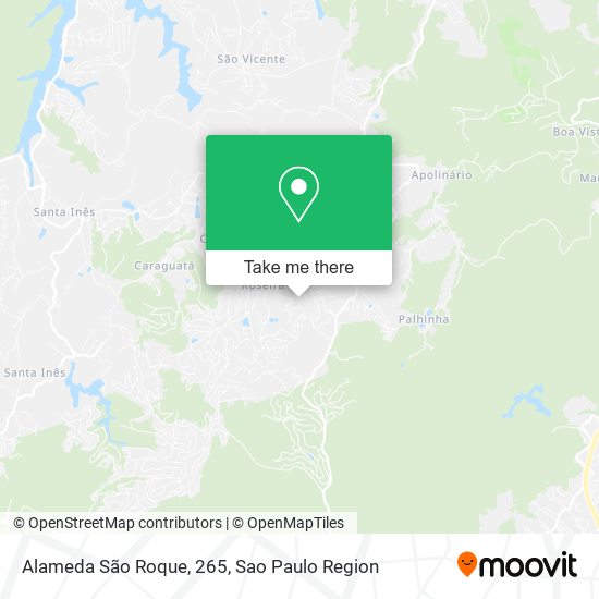 Alameda São Roque, 265 map