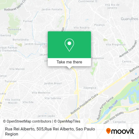 Rua Rei Alberto, 505,Rua Rei Alberto map