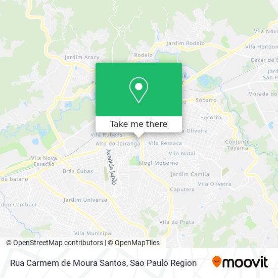 Rua Carmem de Moura Santos map