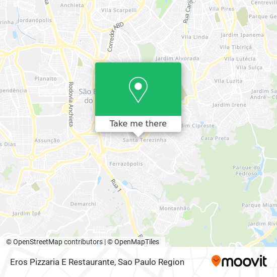 Eros Pizzaria E Restaurante map
