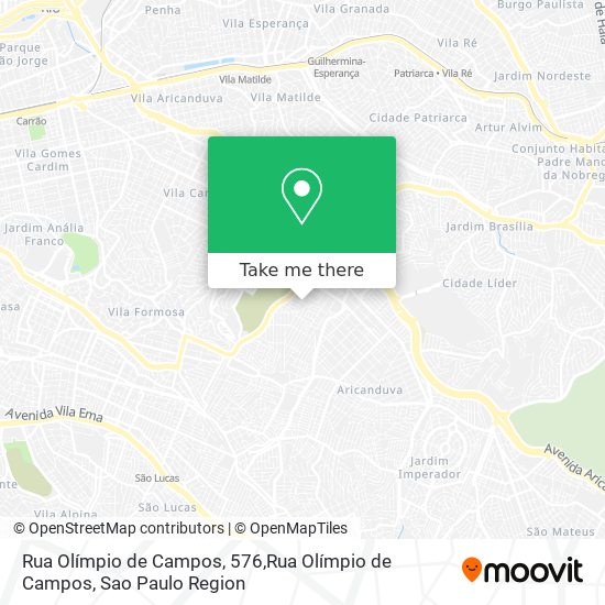 Mapa Rua Olímpio de Campos, 576,Rua Olímpio de Campos