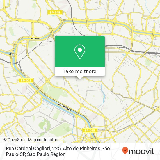 Rua Cardeal Cagliori, 225, Alto de Pinheiros São Paulo-SP map