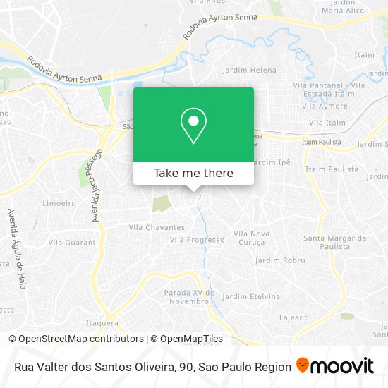 Mapa Rua Valter dos Santos Oliveira, 90