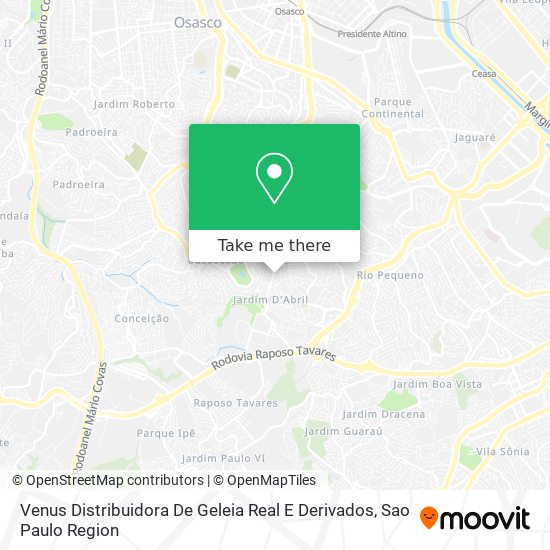 Venus Distribuidora De Geleia Real E Derivados map