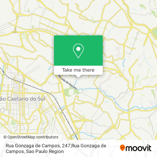 Mapa Rua Gonzaga de Campos, 247,Rua Gonzaga de Campos