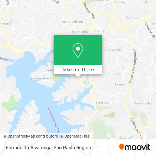 Estrada do Alvarenga map