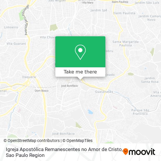 Igreja Apostólica Remanescentes no Amor de Cristo map