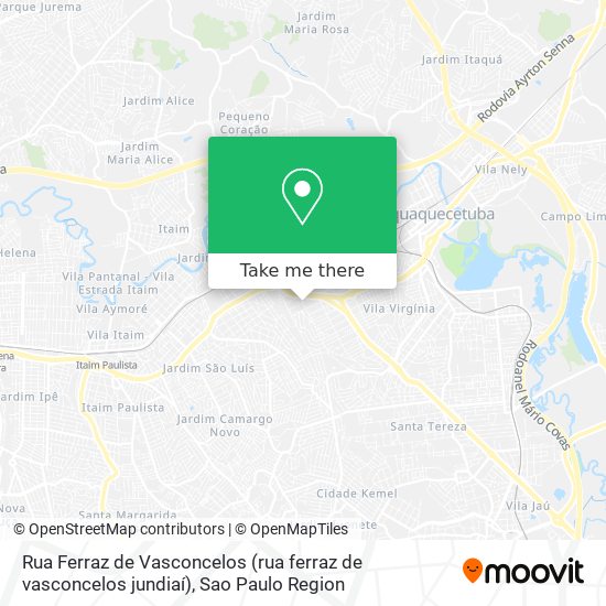 Rua Ferraz de Vasconcelos (rua ferraz de vasconcelos jundiaí) map