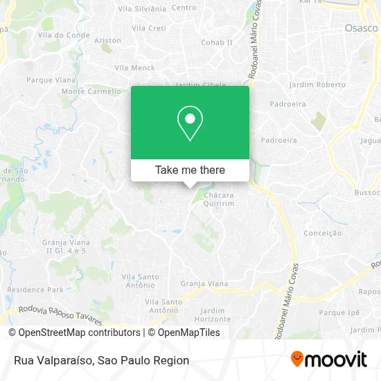 Rua Valparaíso map
