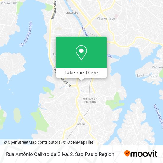 Mapa Rua Antônio Calixto da Silva, 2