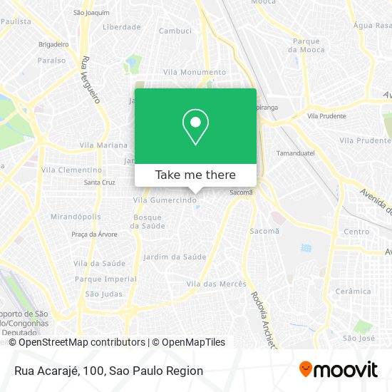 Rua Acarajé, 100 map