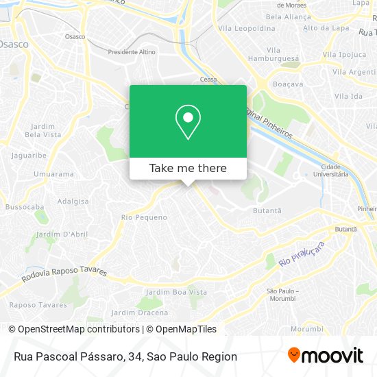 Rua Pascoal Pássaro, 34 map