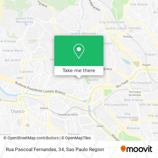 Mapa Rua Pascoal Fernandes, 34