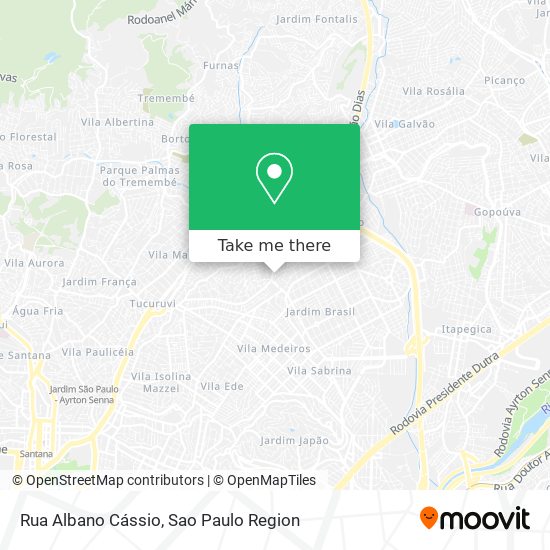 Rua Albano Cássio map