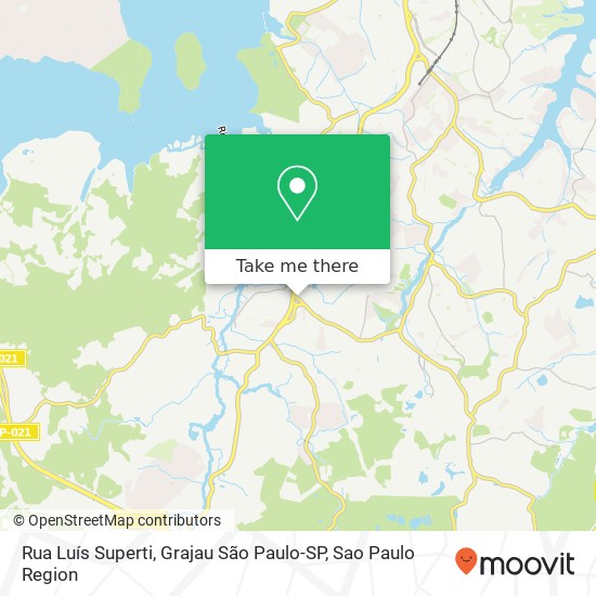Mapa Rua Luís Superti, Grajau São Paulo-SP