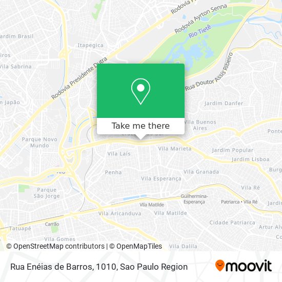 Rua Enéias de Barros, 1010 map