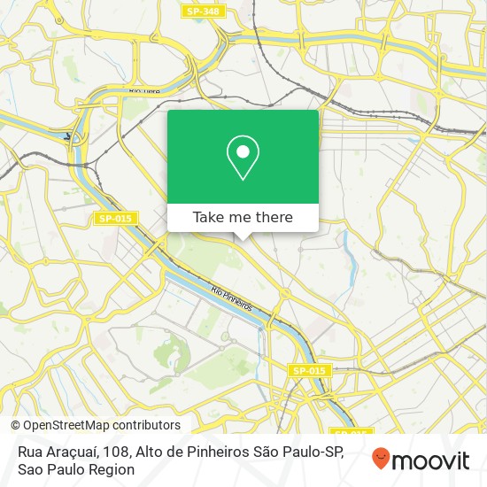 Rua Araçuaí, 108, Alto de Pinheiros São Paulo-SP map