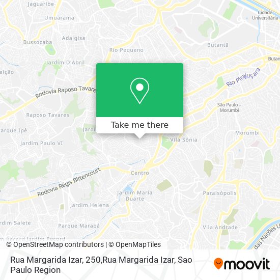 Rua Margarida Izar, 250,Rua Margarida Izar map