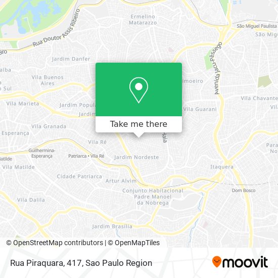 Mapa Rua Piraquara, 417