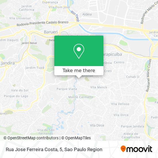 Mapa Rua Jose Ferreira Costa, 5