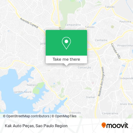 Kak Auto Peças map