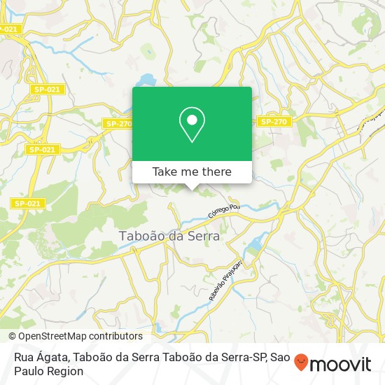 Rua Ágata, Taboão da Serra Taboão da Serra-SP map