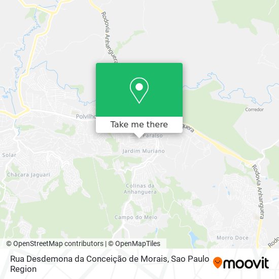 Rua Desdemona da Conceição de Morais map